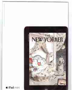 iPad Mini ad with New Yorker cover Nov 26 2012