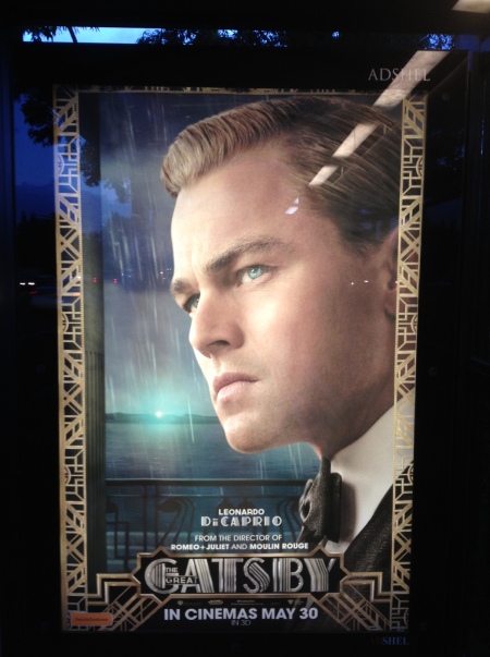 Gatsby outdoor poster Sydney bus shelter