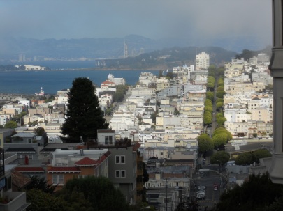 SF view Lombard Street