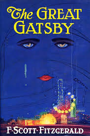 The Great Gatsby book cover blue